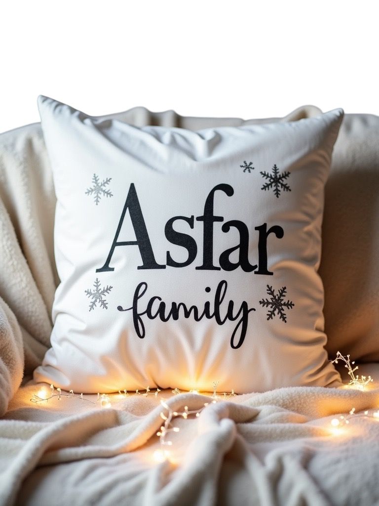 Family Snowflakes Pillows